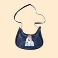 Crisscross  blue handbag